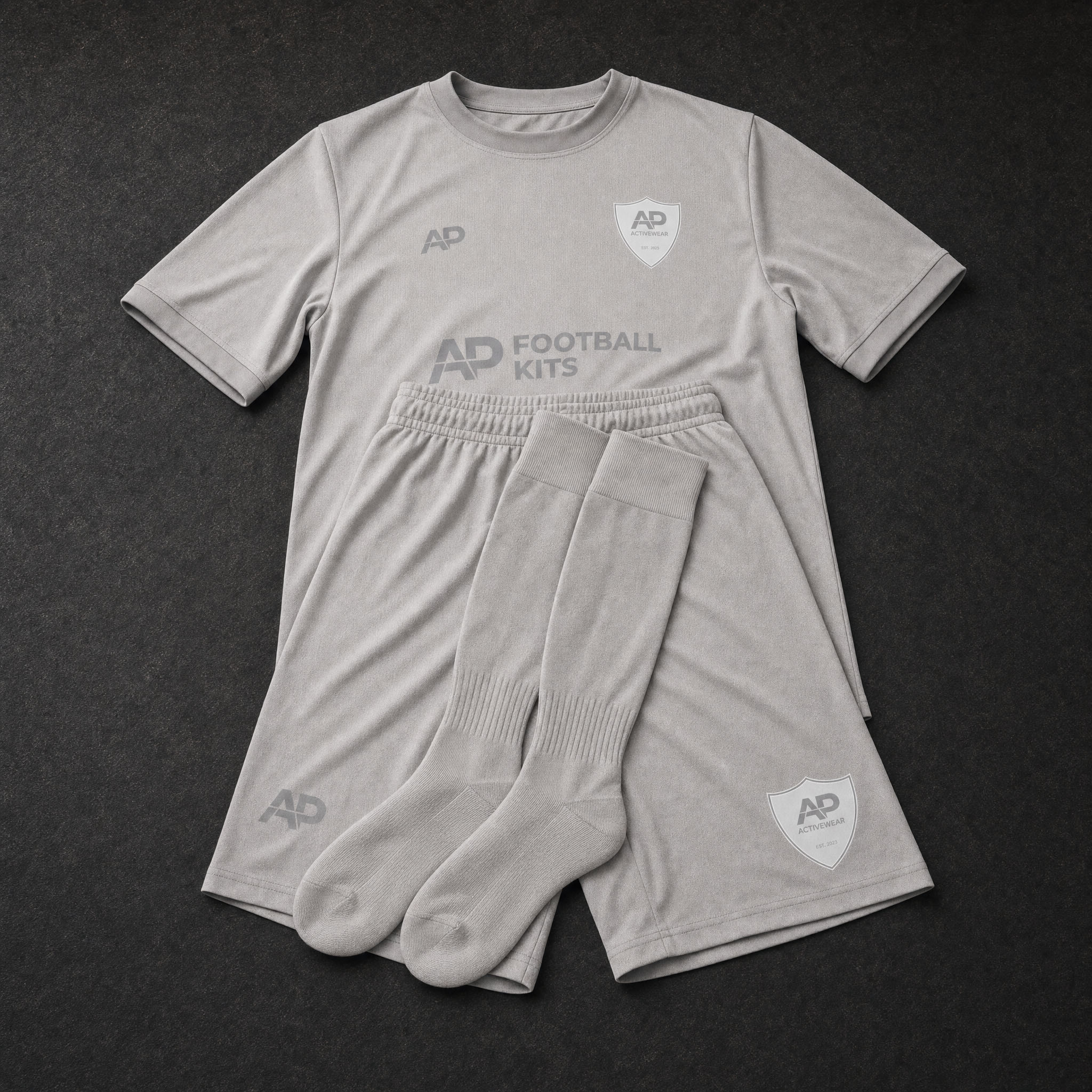 Full kit with shirt shorts and socks